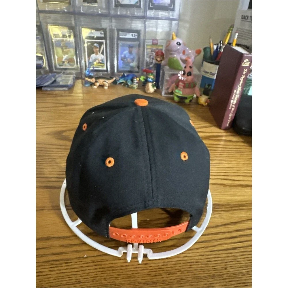 Vintage Russell Concrete Inc. SnapBack Trucker Hat Embroidered Orange & Black